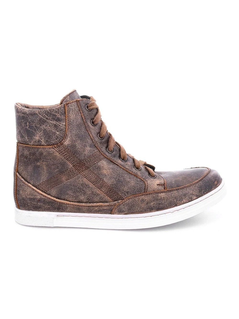 Bed Stu Men's Size 10.5 Lordmind Genuine Leather High Top Sneakers Teak Lux